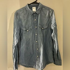 Denim H&M button-down